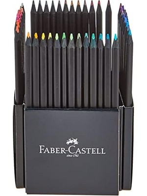 TeknoKapsül 116450 - Renkli Kalemler Blackwood, Edition, 50'li Kutu, Parlak Renkler, Yumuşak Çizgili, Siyah Ahşap