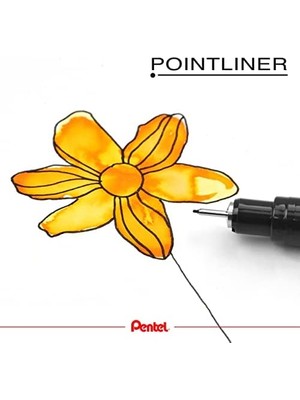 TeknoKapsül Fiber Uçlu Yazı Kalemi - 0.2 Mm. Siyah
