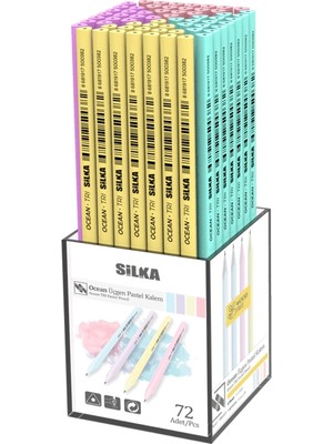 Silka Kurşun Kalem Ocean Pastel Üçgen (72 Li Paket)