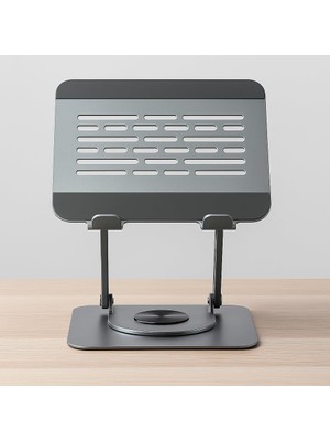 TeknoKapsül Taşınabilir Katlanabilir Folding Alüminyum Notebook Stand Alüminyum Ayarlanabilir Açı ve Katlanabilir Portatif Rahat Kullanım 11 Inç 17 Inç Dizüstü Bilgisayar ve Laptop Stant | L98C