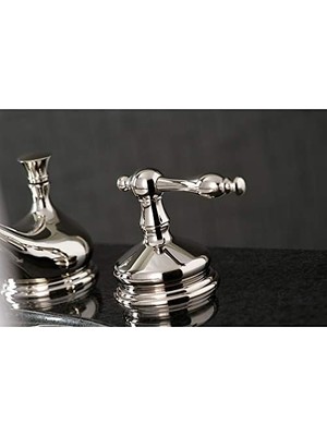 TeknoKapsül KS1166NL 8" Geniş Lavabo Musluğu, Cilalı Nikel