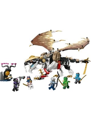 TeknoKapsül Usta Ejderha Egalt 71809 – 8 Yaş ve Üzeri Kız ve Erkek Çocukları Için Lloyd, Sora, Nya, Ras ve Cinder Minifigürlü Oyuncak Yapım Seti, Çocuklar Için Doğum Günü Hediyesi (532 Parça)
