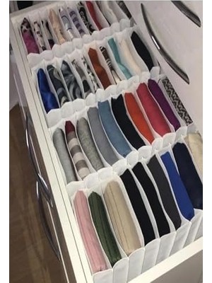 TeknoKapsül L Boy Beyaz Çekmece Içi Düzenleyicisi Organizer 8 Gözlü