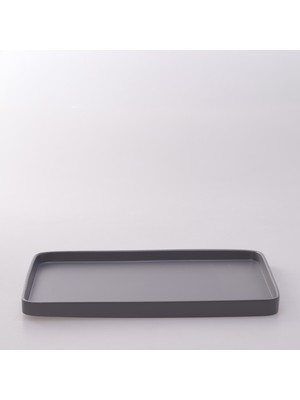 Selim Victoria Dikdörtgen Tepsi Büyük Gri