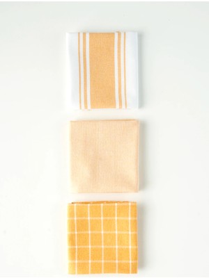 Bella Maison Juno  Kurulama Bezi 3'lü Hardal (45X65 Cm)