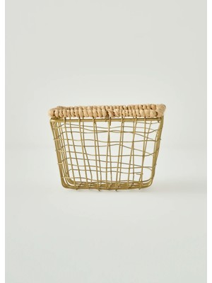 Bella Maison Fern Dikdörtgen Sepet Naturel (14 x 9,5 x 8 Cm)