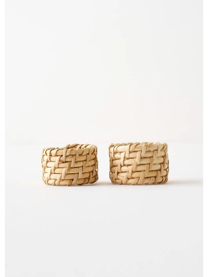 Bella Maison Frida Peçete Halkası 2'li Naturel (4,5x4,5x3,5  cm )