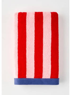 Pamuk Line Banyo Havlusu Kırmızı (90 x 150  cm )