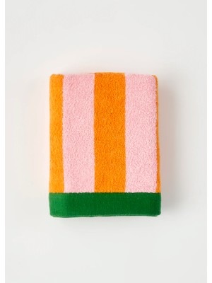 Bella Maison Pamuk Line Yüz Havlusu Turuncu (50 x 70  cm )