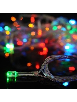TeknoKapsül 10 Metre 100 Ledli 8 Fonksiyonlu Karışık Renkli Rgb LED Lamba, Yeni Yıl Süsü, Yılbaşı Ağaç Süsü