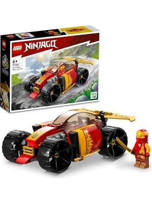 TeknoKapsül Kai’nin Yarış Arabası Evo 71780 – 6 Yaş ve Üzeri Kız ve Erkek Çocuklar Için Yılbaşı Hediyesi Fikri, Oyuncak Araba ve Kai Minifigürü Içeren Yaratıcı Oyuncak Yapım Seti (94 Parça)