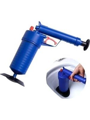 TeknoKapsül Monte Lua Yüksek Hava Basınçlı Gider Açma Aparatı, Mutfak Lavabo Banyo Tuvalet Klozet Tıkanıklığı Yüksek Hava Basınçlı Gider Açma Drenaj Pompa Makinesi