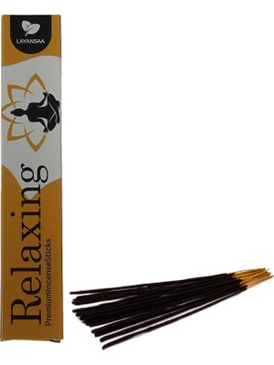 TeknoKapsül Layansaa Relaxing (Rahatlatıcı) Kokusu Özel Aroma Kokusu Agarbatti Arınma 20 Adet 1 Paket Çubuk Tütsü