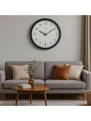 TeknoKapsül Galaxy 1964-K Serisi Lüx Premium Klasik Ofis ve Duvar Saati 35 cm Siyah