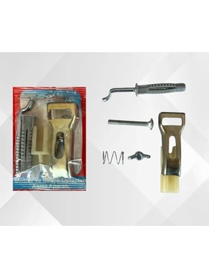 TeknoKapsül Karan Dolap Askı Aparatı, Metal ve Plastik Montaj Seti, Banyo ve Mutfak Dolapları Için Asma Düzeneği, Vidalar ve Yaylar Dahil 2 Adet