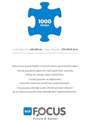 TeknoKapsül Blue Focus 1000 Parça Puzzle - Ayasofya