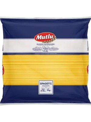 Mutlu Makarna Klasik Spagetti 5 KG