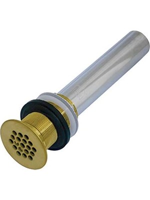 TeknoKapsül KB4007 Taşma Olmadan Musluk Izgarası Drenajı, Fırçalanmış Pirinç