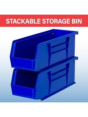 TeknoKapsül 30224 11 Inç 4-Inç 4-Inç Plastik Saklama Kabı, Istiflenebilir Akro-,, 12-Pack, 30224
