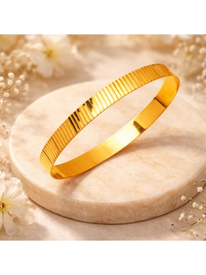 Vipfoni Altın Kaplama Aynalı  Ajda Bilezik