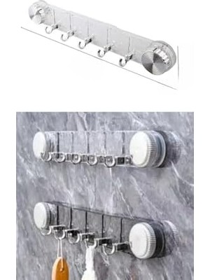TeknoKapsül Vakumlu ve Yapışkanlı Mutfak Banyo Askılığı