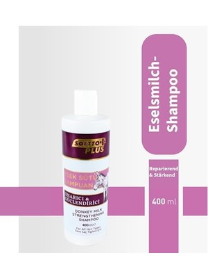 TeknoKapsül Softto Plus Saçlara Parlaklık Veren Tarama Kolaylığı Sağlayan Onarıcı Güçlendirici Eşek Sütü Şampuanı ELEG.3343