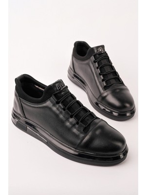 Muggo Dusk Hakiki Deri Erkek Kalın Taban Bağcıklı Günlük Casual Sneaker