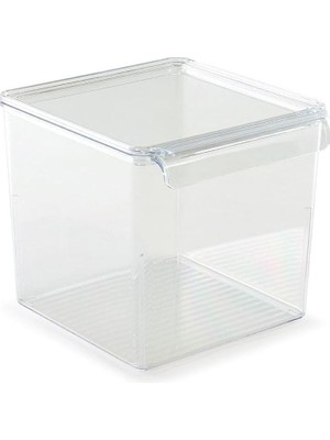 TeknoKapsül M-E73-10-16 Kapaklı Küp Düzenleyici, Şeffaf