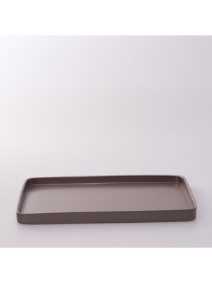 Selim Victoria Dikdörtgen Tepsi Büyük Taupe