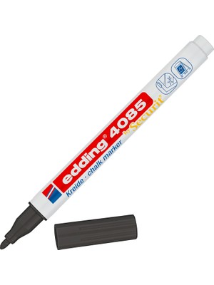 TeknoKapsül 4085 Tebeşir Kalemi - Siyah - 1 Tebeşir Kalemi - 1-2 mm Yuvarlak Uçlu