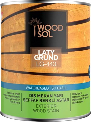 TeknoKapsül Latygrund Dış Mekan Yarı Şeffaf Renkli Ahşap Astarı 0.75 Lt 1570 Grey