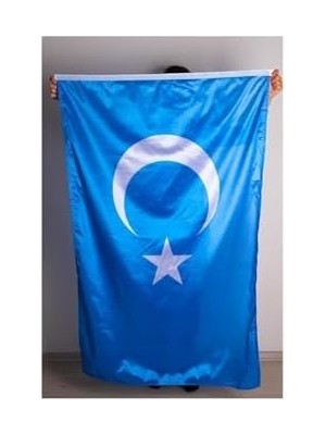 TeknoKapsül Zc Bayrak Doğu Türkistan Milli Gönder Bayrağı Raşel Dijital Baskı 100X150