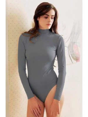 Yeni İnci Uzun Kollu Dik Yaka Body