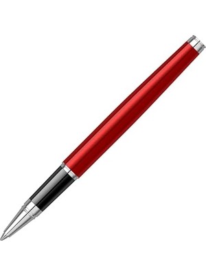 TeknoKapsül Metropolis 800 Roller Kalem Yarı Krom Kırmızı