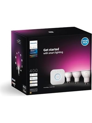 TeknoKapsül 4.2W GU10 Renkli Spot Akıllı Ampul 3'lü Başlangıç Seti