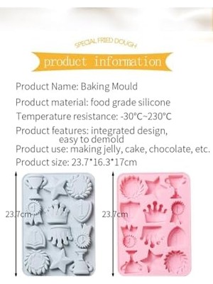 TeknoKapsül 155- Siliko World Silikon Kek Çikolata Sabun Mum Epoksi Reçine Kalıp