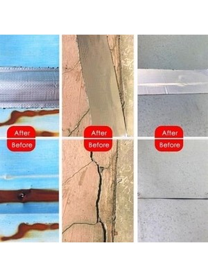 TeknoKapsül Yüksek Sıcaklık Dayanan Su Geçirmez Alüminyum Folyo Çatı Duvar Çatlak Onarıcı Yalıtım, 2 Metre ve 5 Metre Seçeneğiyle, Boru Yalıtımı, Yalıtım Yünleri, Panel Yalıtımı (2 Metre)