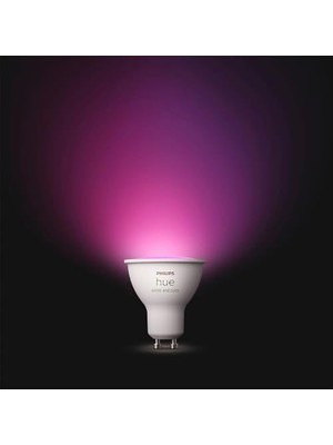 TeknoKapsül Hue 4.2W Renkli Akıllı Spot Ampul GU10 Bluetooth Uyumlu, Alexa, ve Assistant ile Sesli Kontrol