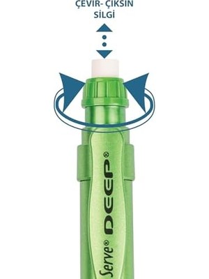 TeknoKapsül Deep Mekanik Uçlu Kalem 0.7 mm Metalik Fıstık Yeşil