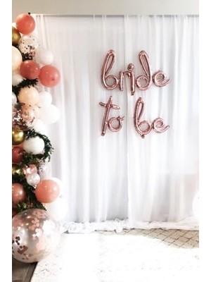 TeknoKapsül Bride To Be El Yazısı Folyo Balon 104X43CM 3 Parça