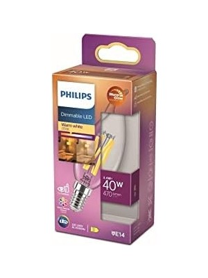 TeknoKapsül Lighting 871951432437400 LED Eek D (A - G) E14 Mum Şeklinde 3.4W = 40W Sıcak Beyaz (Ø x U) 35MM