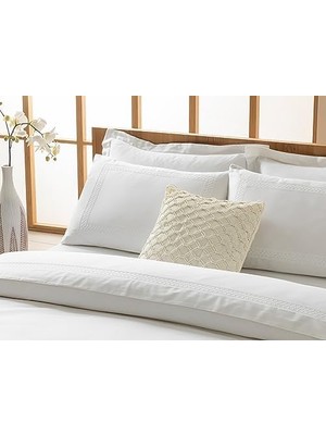 TeknoKapsül Modello Pamuk Nakışlı Size Nevresım Takımı 240X260 cm Beyaz