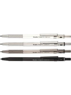 TeknoKapsül Graphx Mekanik Kurşun Kalem Gri 2 mm