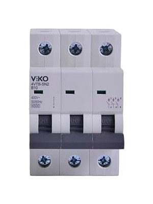 TeknoKapsül 4VTB-3B10 Otomatik Sigorta 4,5ka B Tipi 3 Kutup 10A
