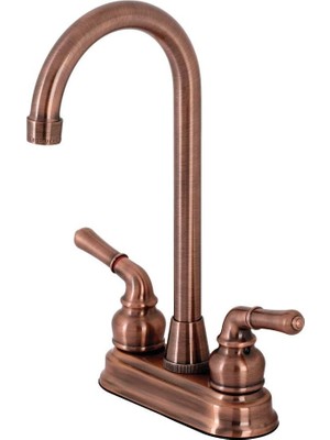 TeknoKapsül KB496 Magellan Bar Musluk, Antik Bakır, 2,75 x 2,75 x 2,13