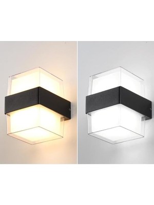TeknoKapsül Prizma LED Aplik 12 Watt Gün Işığı 3200K Iç Mekan ve Dış Mekan LED Aplik IP54