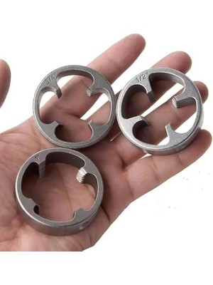 TeknoKapsül Pprc Su Borusu Dış Diş Açma Aparatı Seti – 1/2'' | 3/4'' | 1'' – Matkaba Takılabilir Diş Açma Ucu | Plastik Boru Dış Diş Açma Kalıbı, Dayanıklı Metal Set, Tesisat & Tamir Için