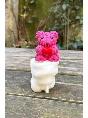 TeknoKapsül Gül Dokulu Küçük Tekli Mum Kalıbı