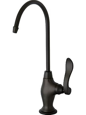 TeknoKapsül Gourmetier KS3195NFL Nuwave Fransız Tek Kolu Su Filtrasyon Musluğu, Yağ Ovuşturdu Bronz, 10,81 x 4,63 x 1,75