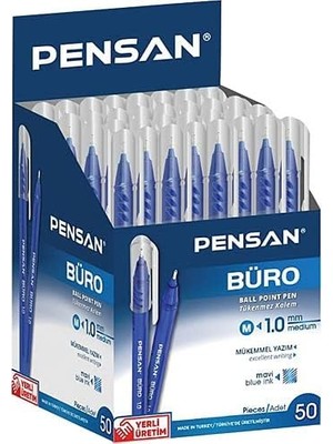 TeknoKapsül Büro Mavi Tükenmez Kalem 50 Li Paket